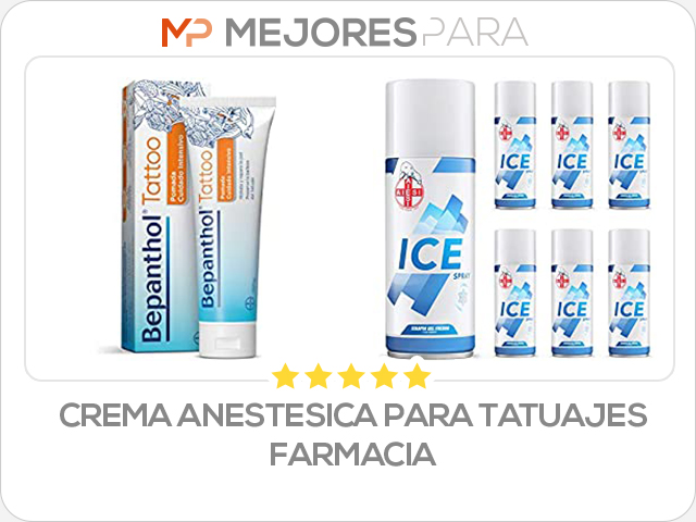 crema anestesica para tatuajes farmacia