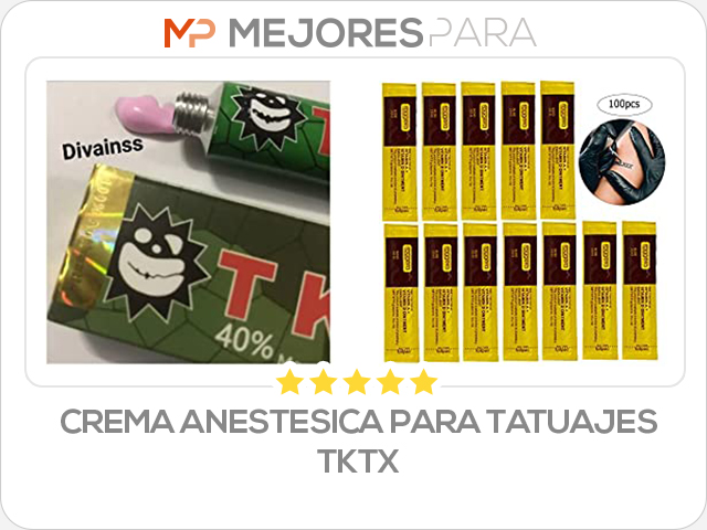 crema anestesica para tatuajes tktx