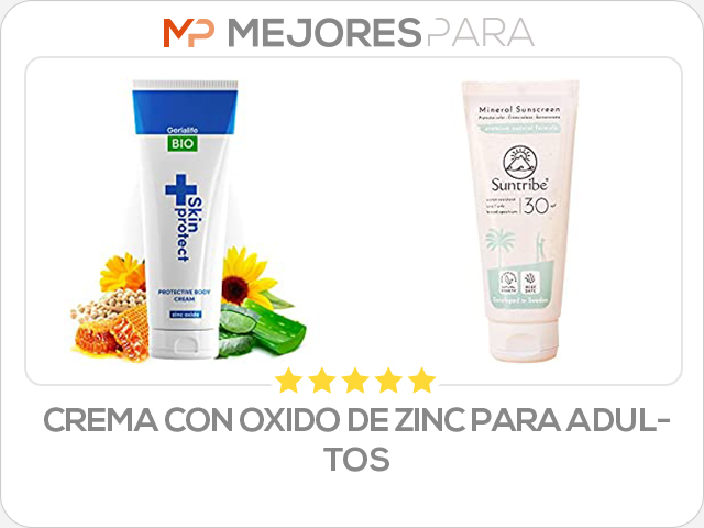 crema con oxido de zinc para adultos