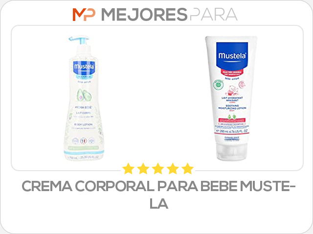 crema corporal para bebe mustela