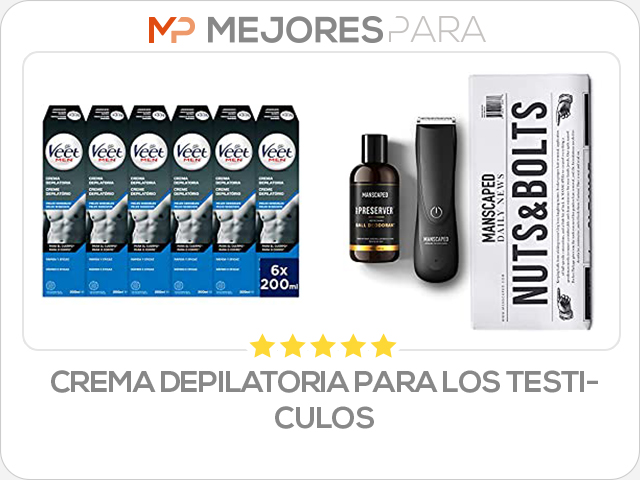 crema depilatoria para los testiculos