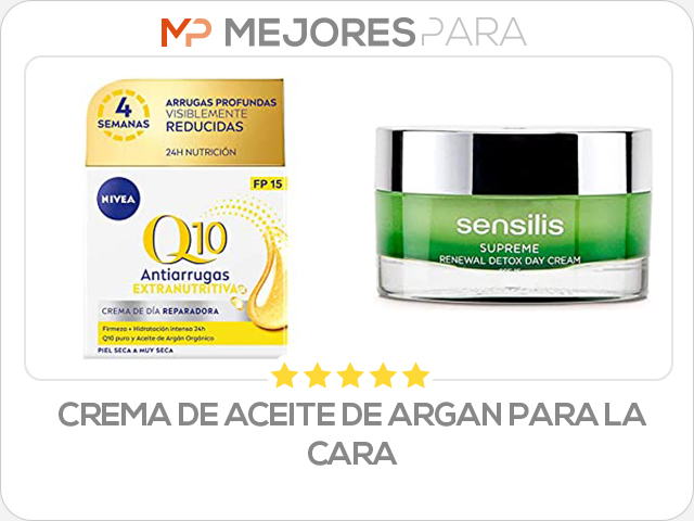 crema de aceite de argan para la cara