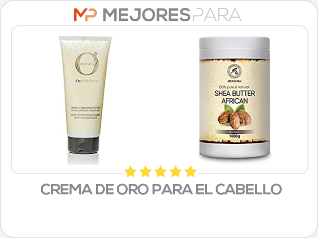 crema de oro para el cabello