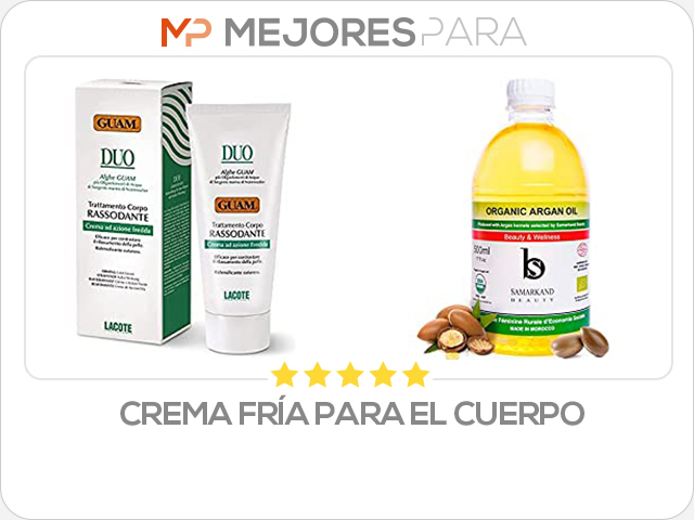 crema fría para el cuerpo