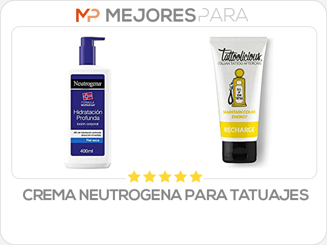 crema neutrogena para tatuajes