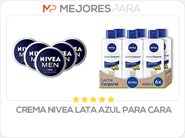 crema nivea lata azul para cara