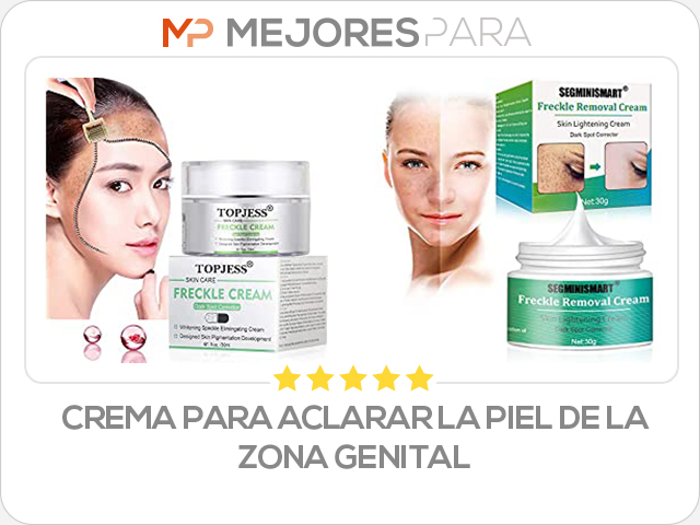 crema para aclarar la piel de la zona genital