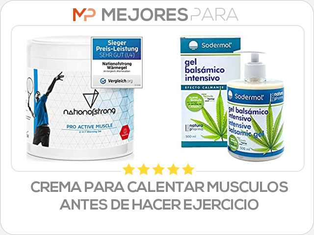 crema para calentar musculos antes de hacer ejercicio