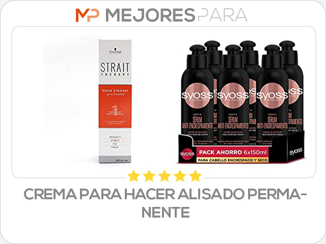 crema para hacer alisado permanente