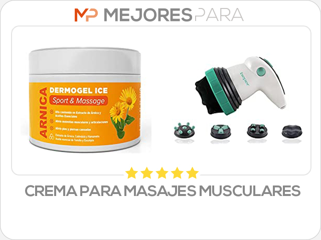 crema para masajes musculares