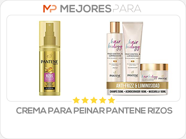 crema para peinar pantene rizos