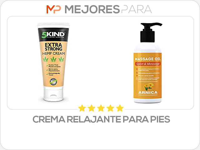 crema relajante para pies