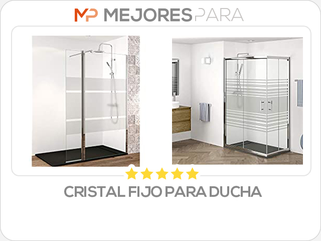 cristal fijo para ducha