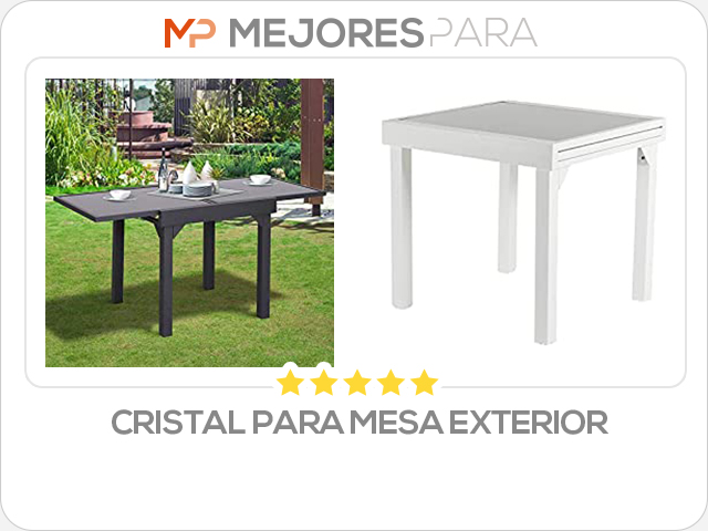 cristal para mesa exterior