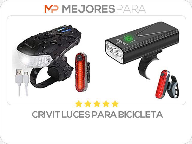 crivit luces para bicicleta