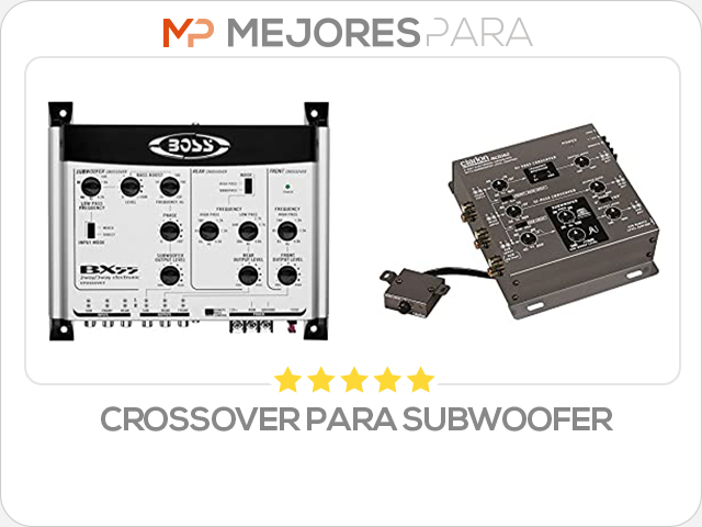 crossover para subwoofer