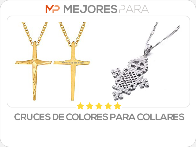 cruces de colores para collares