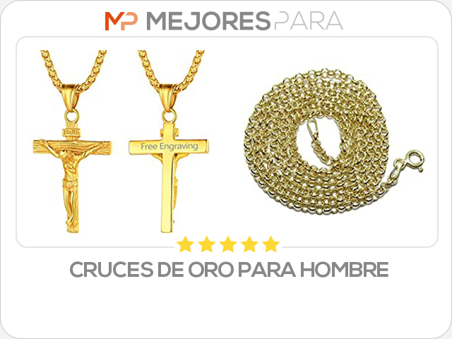 cruces de oro para hombre