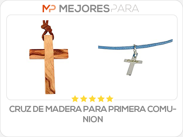 cruz de madera para primera comunion