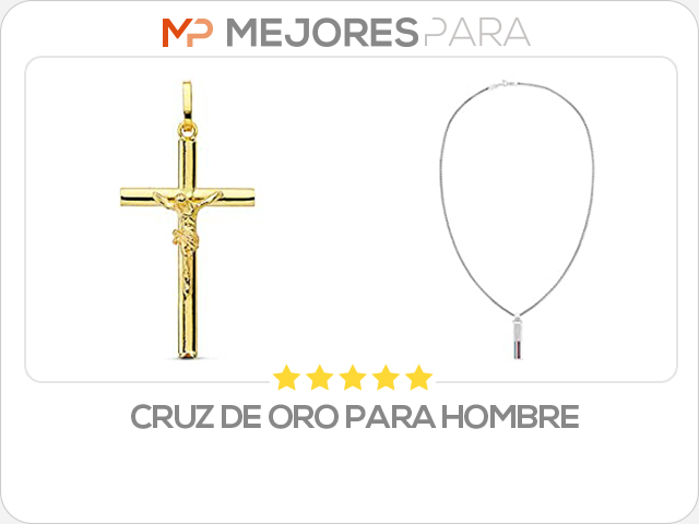 cruz de oro para hombre