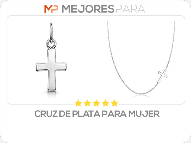 cruz de plata para mujer