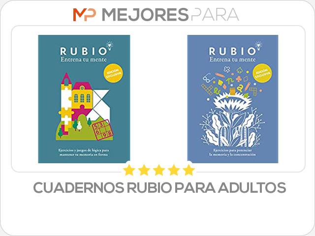 cuadernos rubio para adultos