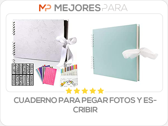 cuaderno para pegar fotos y escribir