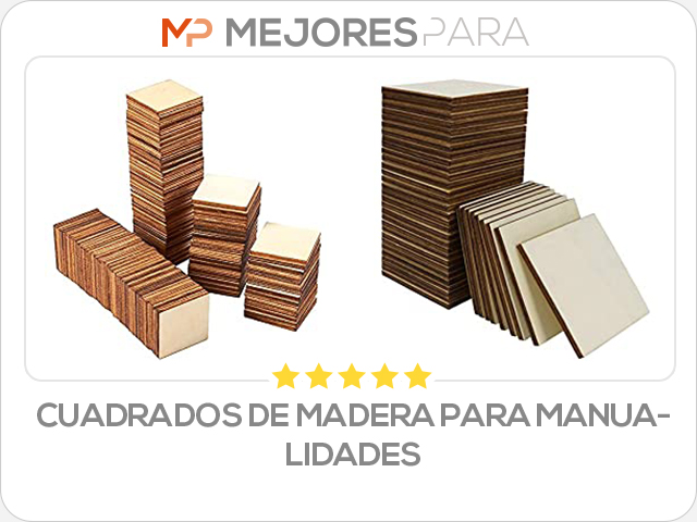 cuadrados de madera para manualidades