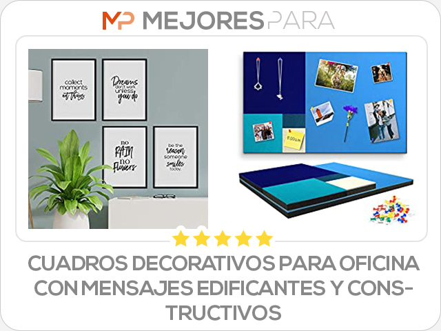 cuadros decorativos para oficina con mensajes edificantes y constructivos