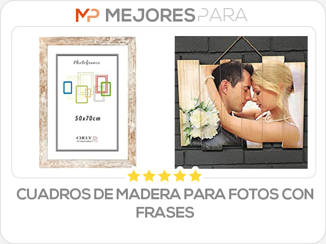 cuadros de madera para fotos con frases