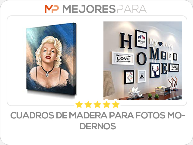 cuadros de madera para fotos modernos