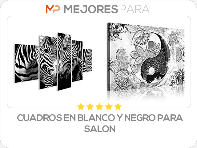 cuadros en blanco y negro para salon