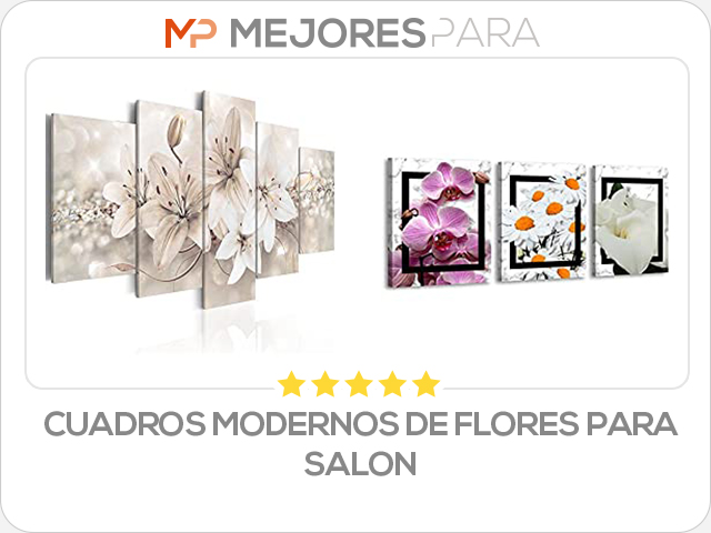 cuadros modernos de flores para salon