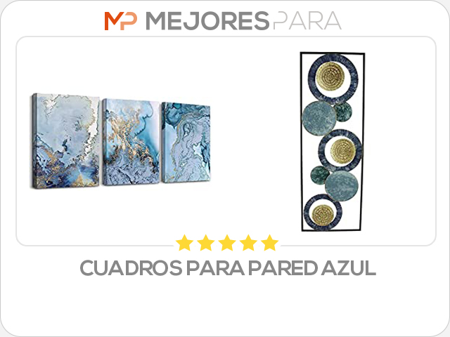 cuadros para pared azul