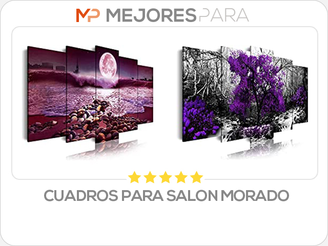 cuadros para salon morado