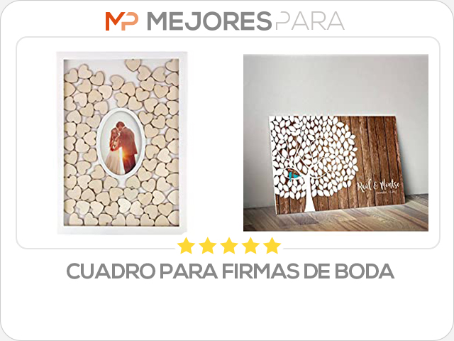 Cuadro para firmas de boda