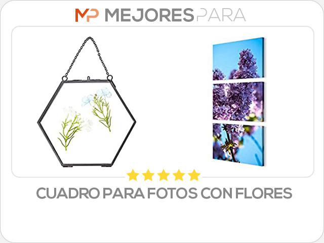 cuadro para fotos con flores