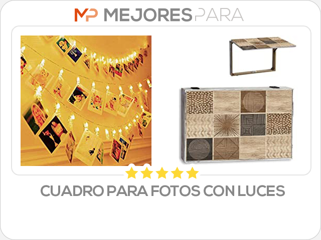 cuadro para fotos con luces