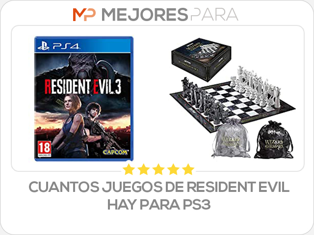 cuantos juegos de resident evil hay para ps3