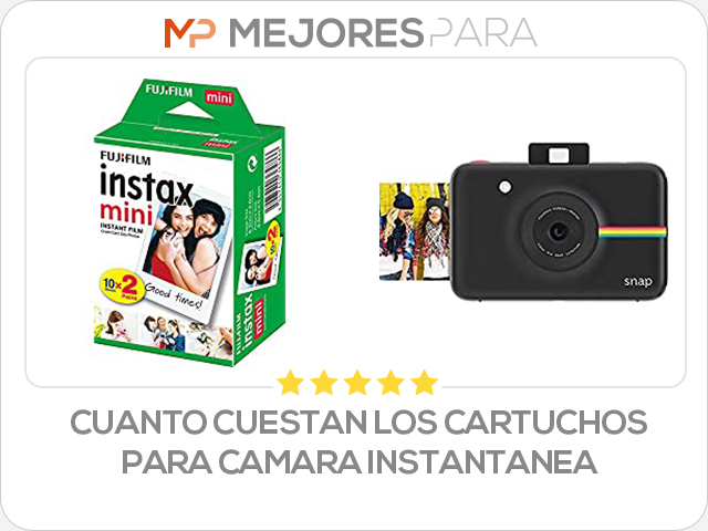 cuanto cuestan los cartuchos para camara instantanea