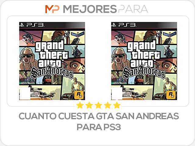 cuanto cuesta gta san andreas para ps3