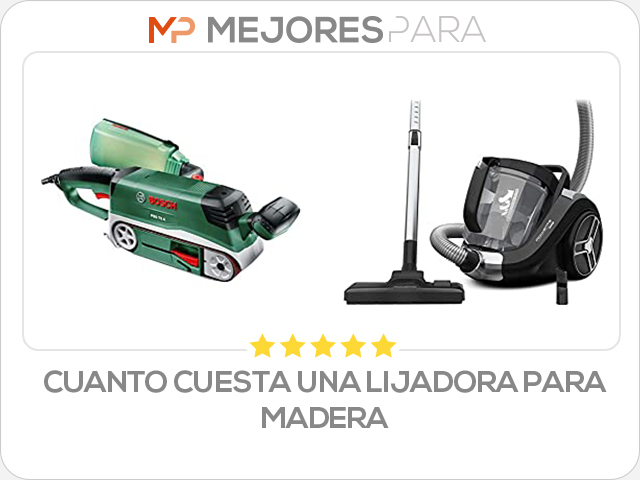 cuanto cuesta una lijadora para madera