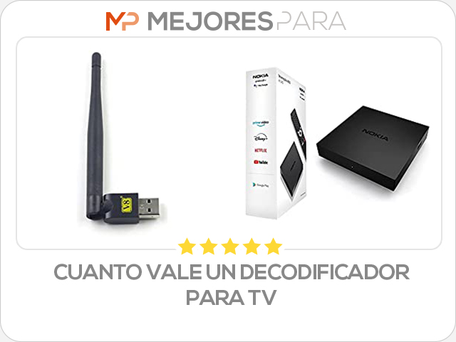 cuanto vale un decodificador para tv