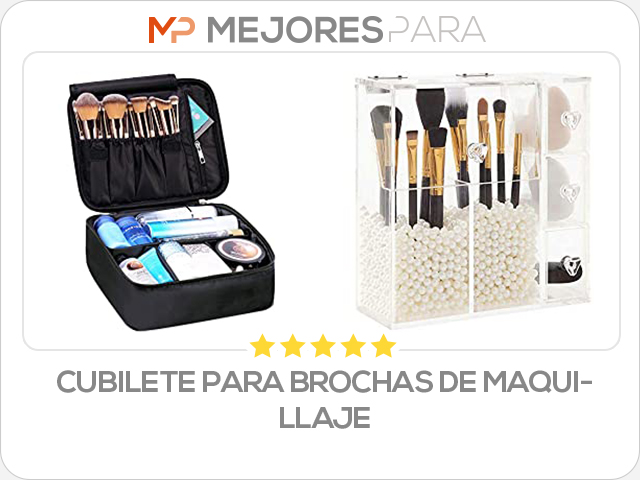 cubilete para brochas de maquillaje