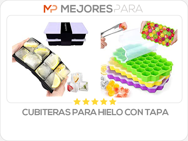 cubiteras para hielo con tapa