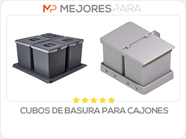 cubos de basura para cajones