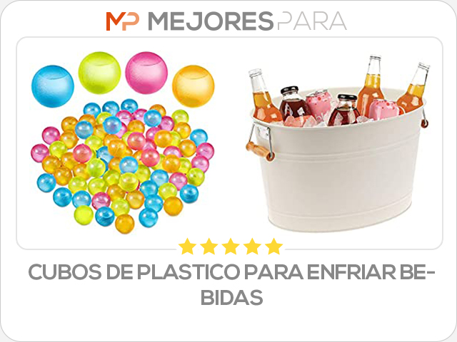 cubos de plastico para enfriar bebidas