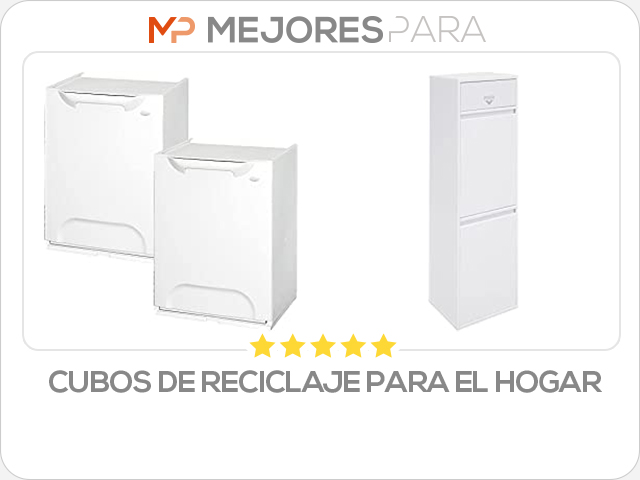 cubos de reciclaje para el hogar