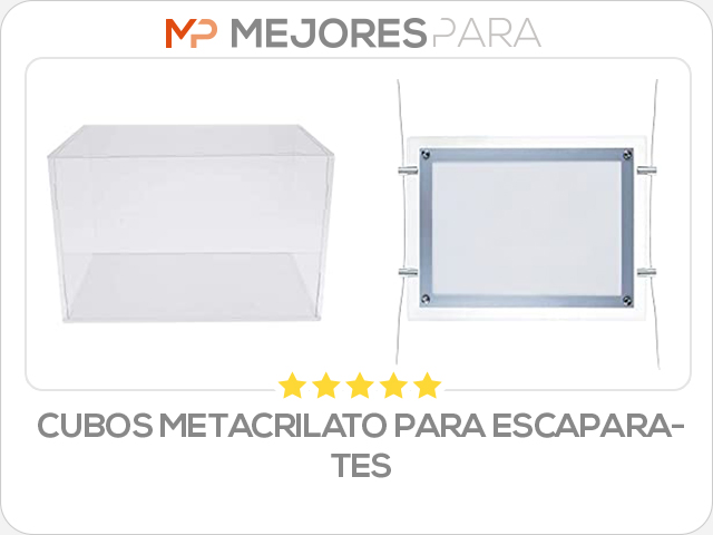 cubos metacrilato para escaparates