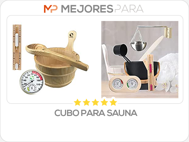 cubo para sauna